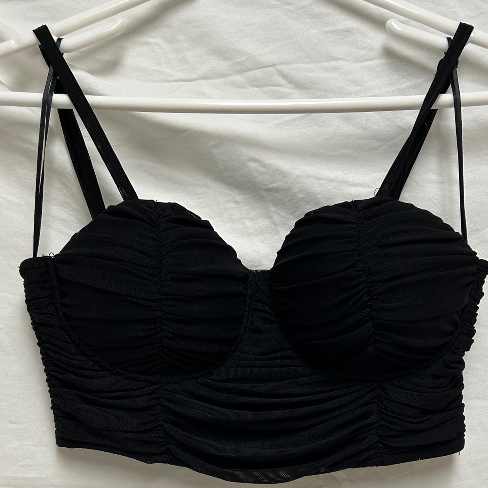 Black Cropped Top